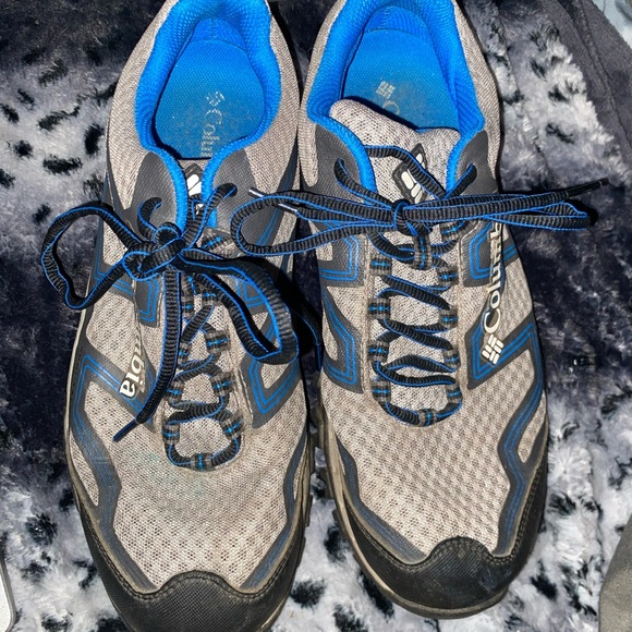 Columbia Gray and Blue Athletic Shoes - Picture 2 of 5